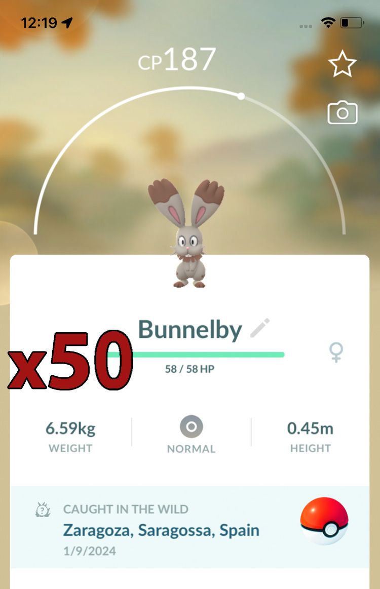 Bunnelby [x50] - Pokemon GO Trade Service