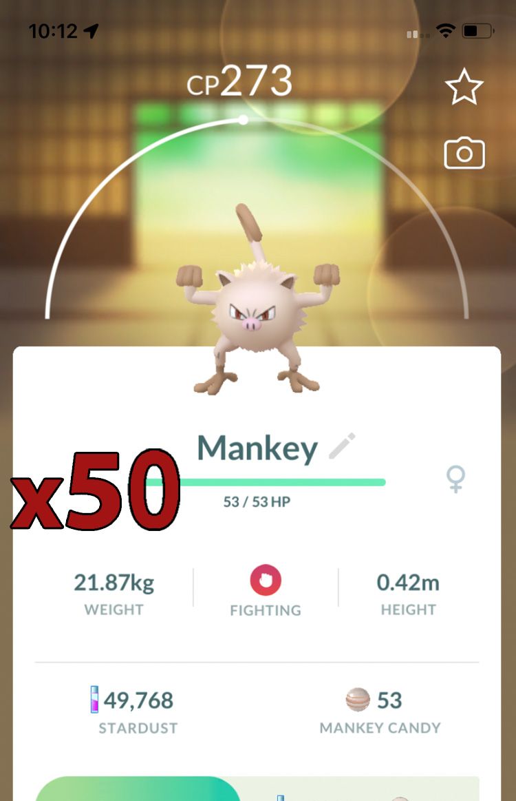 Mankey [x50] - Pokemon GO Trade Service