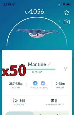Mantine [x50] - Pokemon GO Trade Service