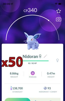 Nidoran Female [x50] - Pokemon GO Trade Service