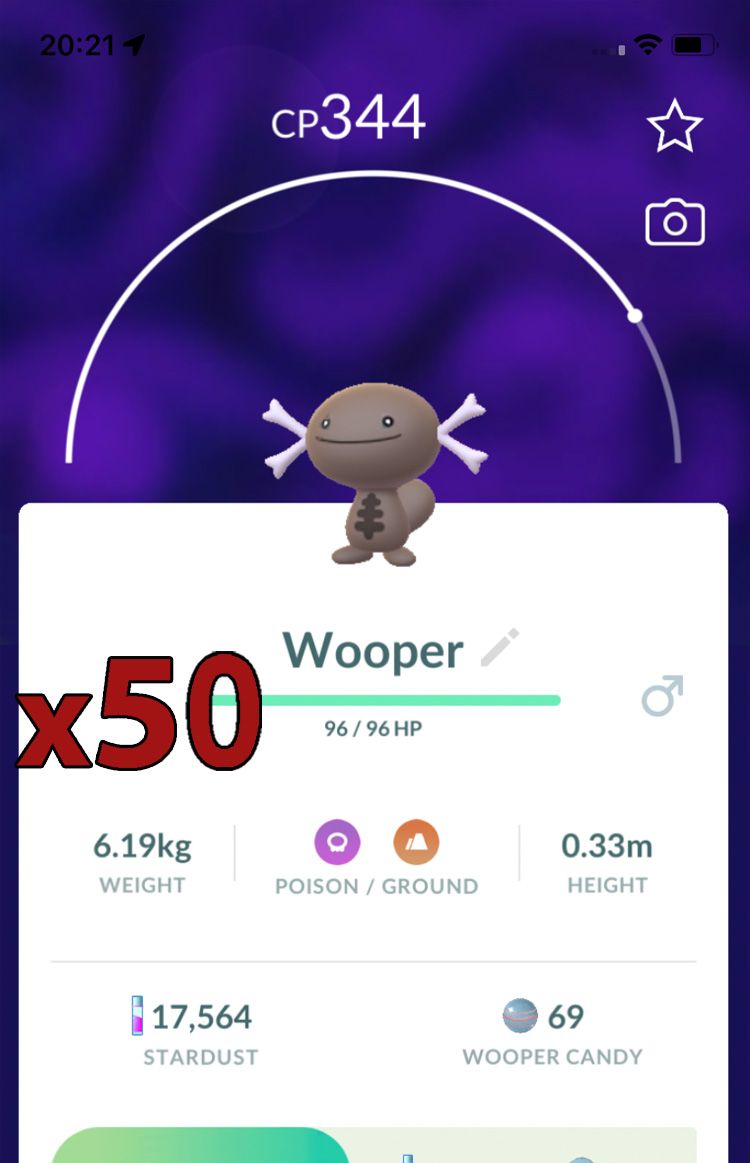 Paldean Wooper [x50] - Pokemon GO Trade Service
