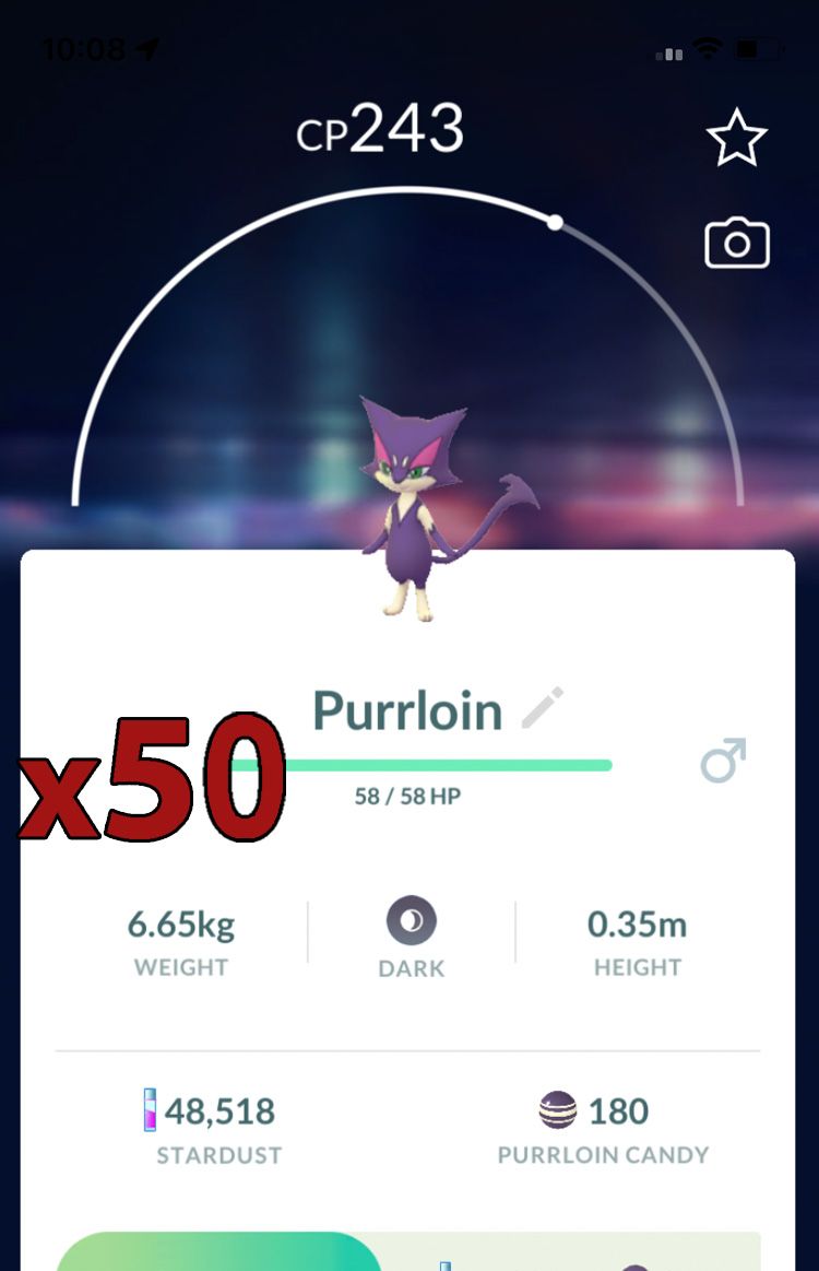 Purrloin [x50] - Pokemon GO Trade Service