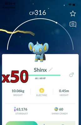 Shinx [x50] - Pokemon GO Trade Service
