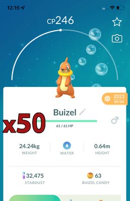Buizel [x50] - Pokemon GO Trade Service
