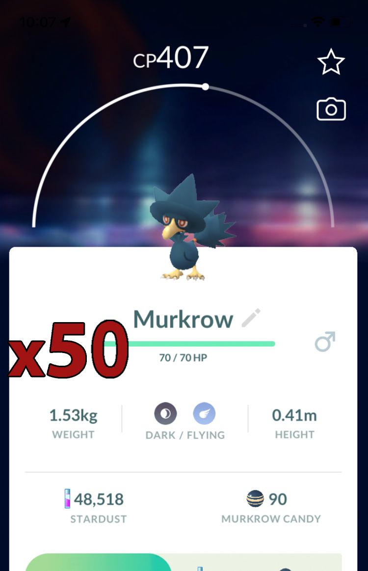 Murkrow [x50] - Pokemon GO Trade Service