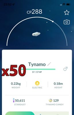 Tynamo [x50] - Pokemon GO Trade Service