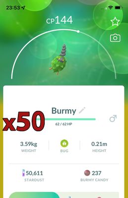 Burmy Plant Cloak [x50] - Pokemon GO Trade Service