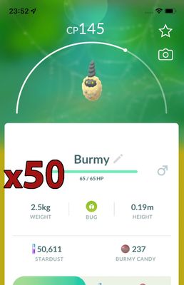 Burmy Sandy Cloak [x50] - Pokemon GO Trade Service