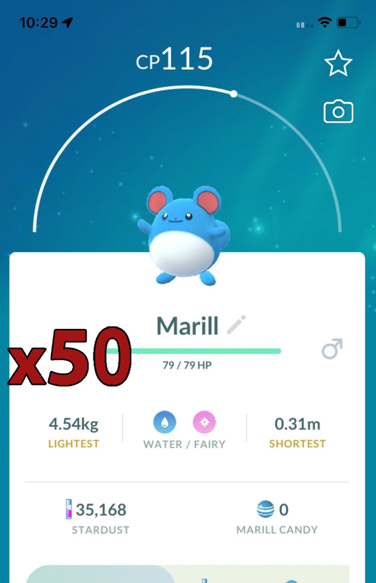 Marill [x50] - Pokemon GO Trade Service