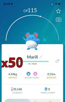 Marill [x50] - Pokemon GO Trade Service