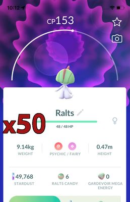 Ralts [x50] - Pokemon GO Trade Service