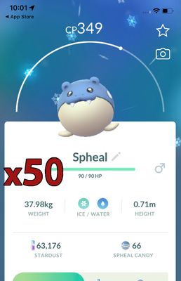 Spheal [x50] - Pokemon GO Trade Service
