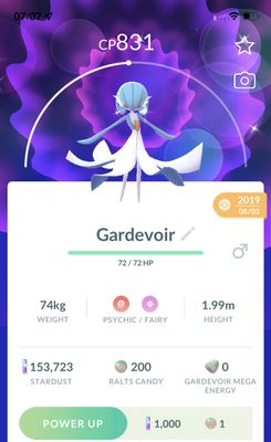 Shiny Gardevoir Trade with Psynchronoise Great 2019 (Guaranteed Lucky) - Pokemon GO Trade