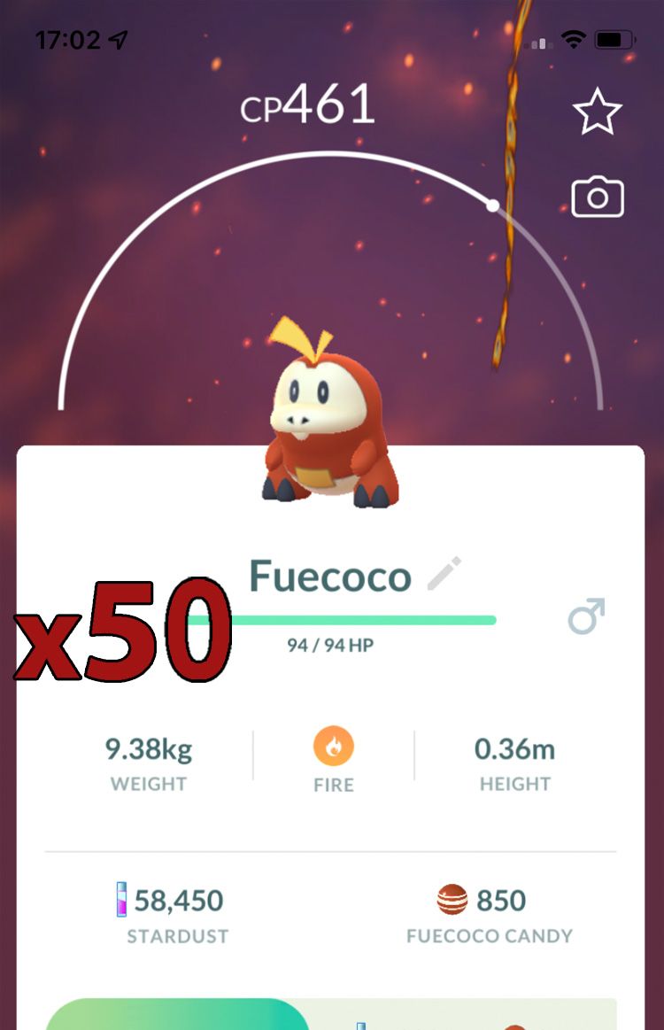 Fuecoco [x50] - Pokemon GO Trade Service