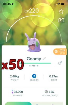 Goomy [x50] - Pokemon GO Trade Service