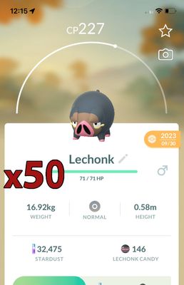 Lechonk [x50] - Pokemon GO Trade Service