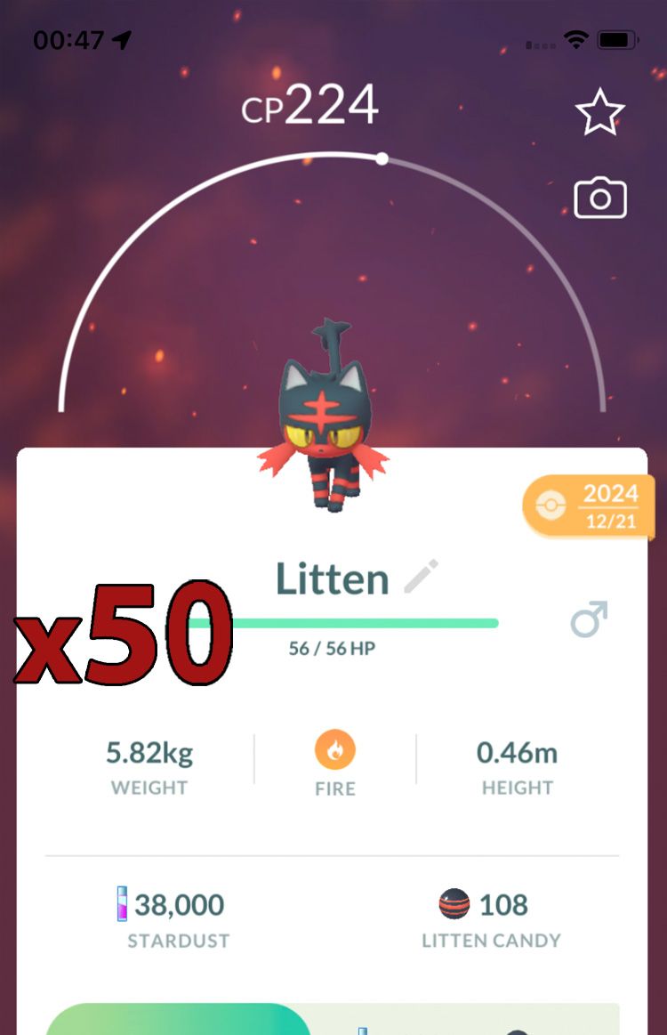 Litten [x50] - Pokemon GO Trade Service