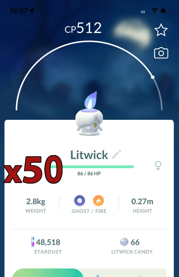 Litwick [x50] - Pokemon GO Trade Service