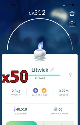 Litwick [x50] - Pokemon GO Trade Service