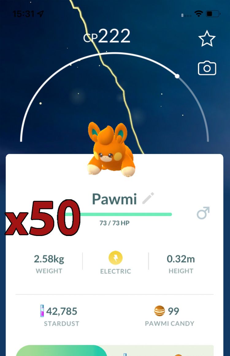 Pawmi [x50] - Pokemon GO Trade Service