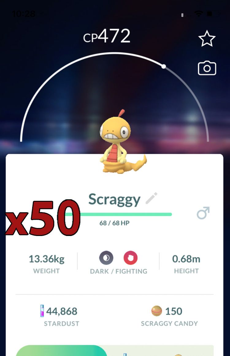 Scraggy [x50] - Pokemon GO Trade Service