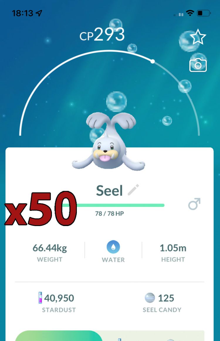 Seel [x50] - Pokemon GO Trade Service