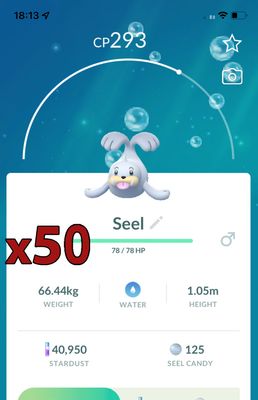 Seel [x50] - Pokemon GO Trade Service