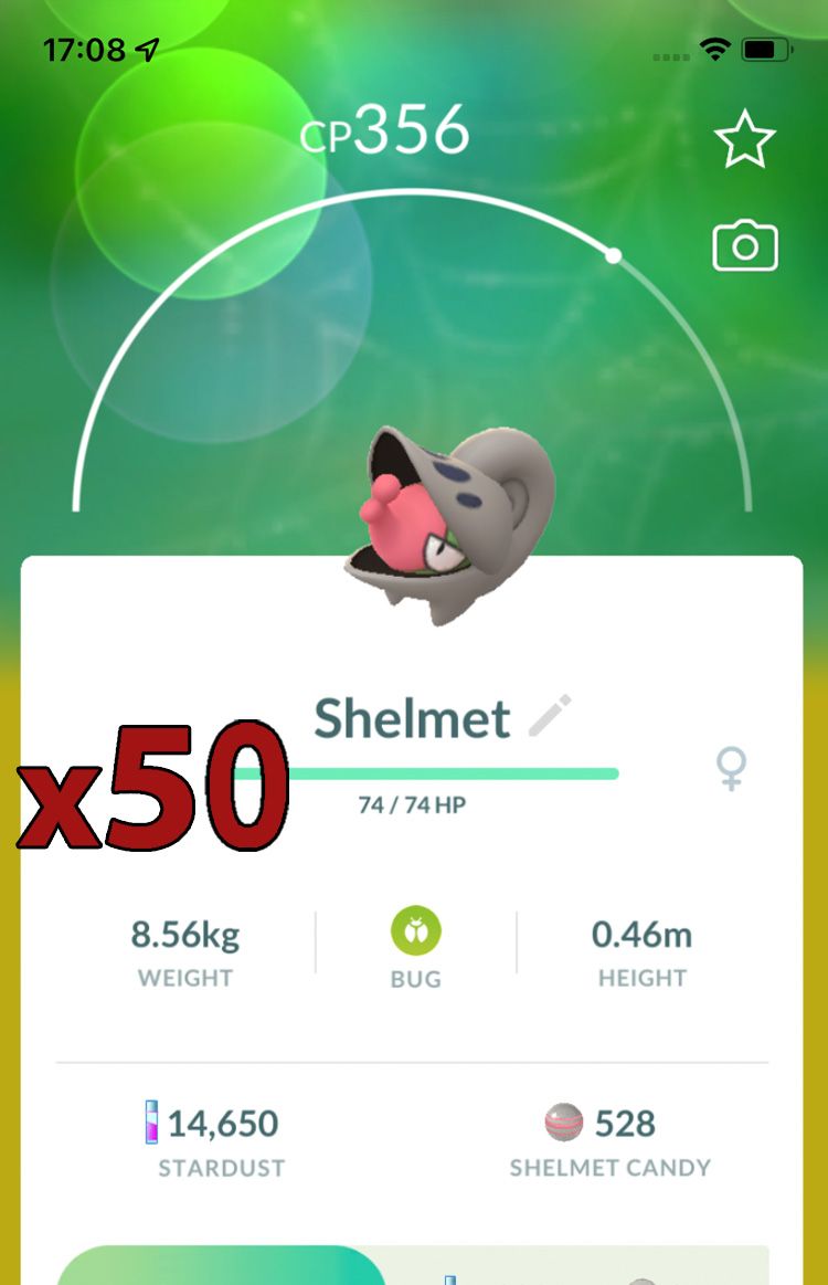 Shelmet [x50] - Pokemon GO Trade Service