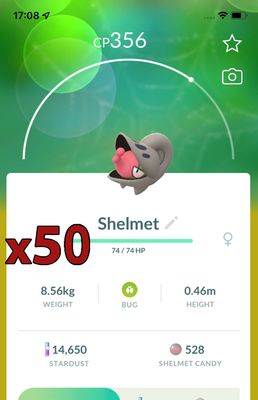 Shelmet [x50] - Pokemon GO Trade Service