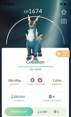 Cobalion 2019 Trade (Guaranteed Lucky) - Pokemon GO Trade