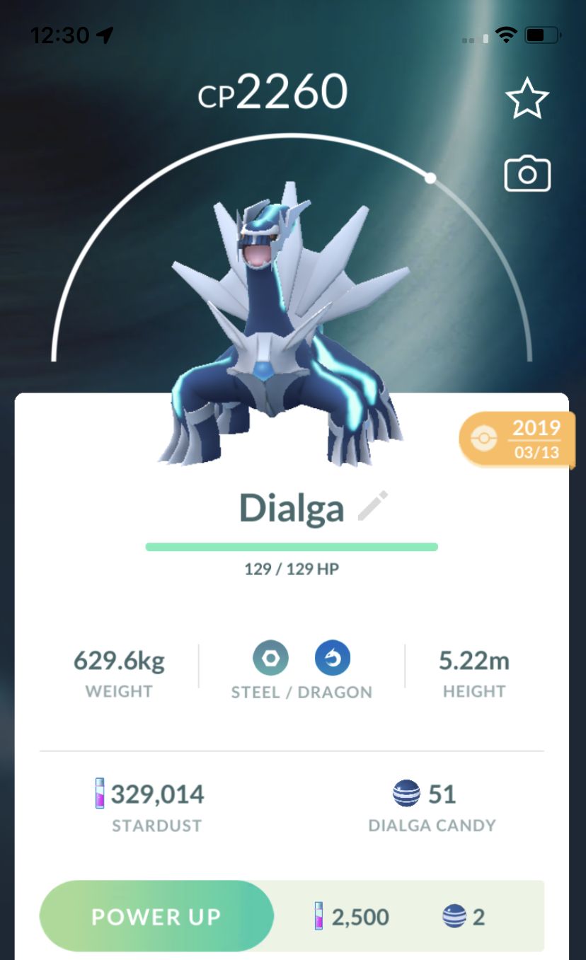 Dialga 2019 Trade (Guaranteed Lucky) - Pokemon GO Trade