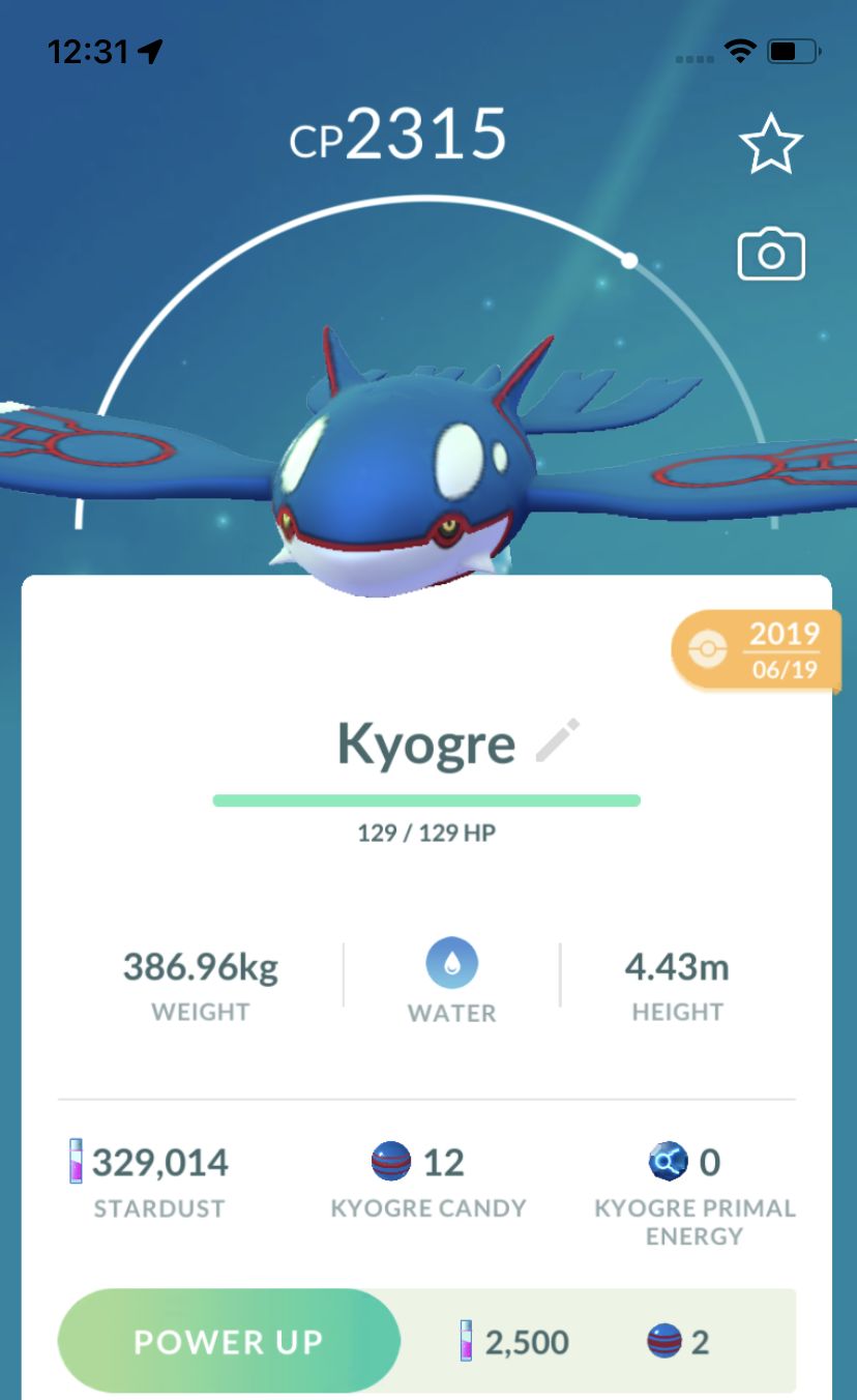 Kyogre 2019 Trade (Guaranteed Lucky) - Pokemon GO Trade