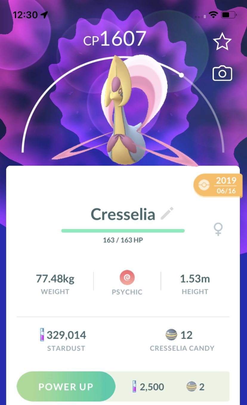 Cresselia 2019 Trade (Guaranteed Lucky) - Pokemon GO Trade