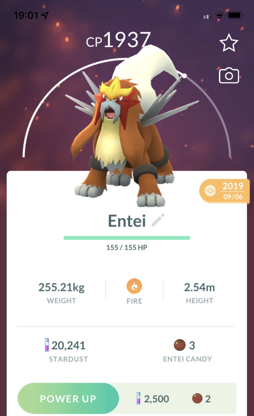 Entei 2019 Trade (Guaranteed Lucky) - Pokemon GO Trade