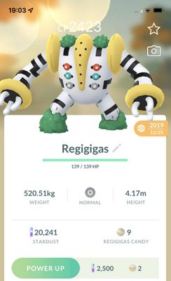Regigigas 2019 Trade (Guaranteed Lucky) - Pokemon GO Trade