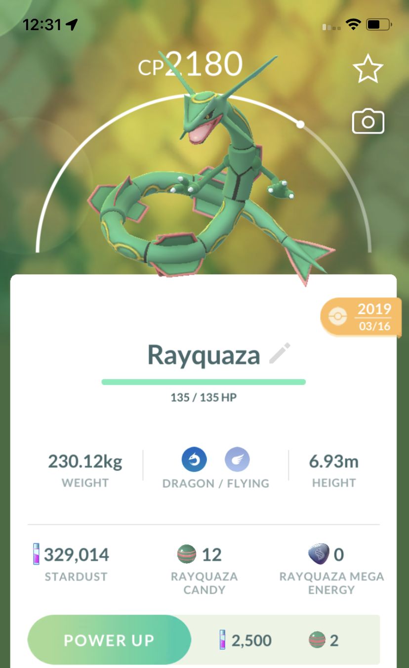 Rayquaza 2019 Trade (Guaranteed Lucky) - Pokemon GO Trade