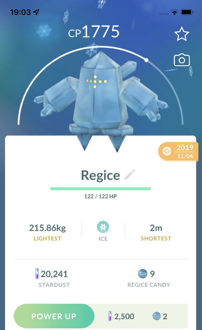 Regice 2019 Trade (Guaranteed Lucky) - Pokemon GO Trade