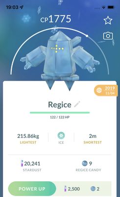 Regice 2019 Trade (Guaranteed Lucky) - Pokemon GO Trade