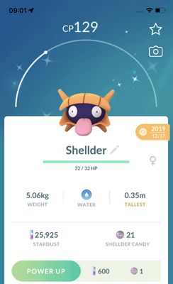 Shiny Shellder 2019 Trade (Guaranteed Lucky) - Pokemon GO Trade