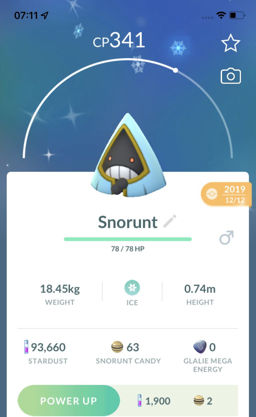 Shiny Snorunt 2019 Trade (Guaranteed Lucky) - Pokemon GO Trade