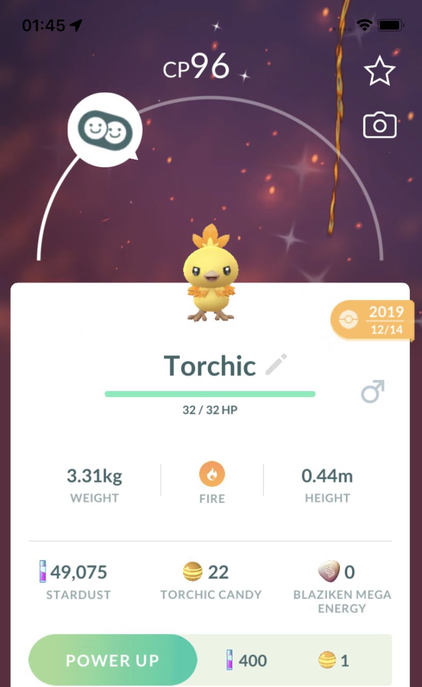 Shiny Torchic 2019 Trade (Guaranteed Lucky) - Pokemon GO Trade