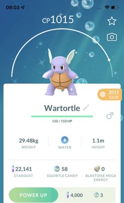 Shiny Wartortle 2019 Trade (Guaranteed Lucky) - Pokemon GO Trade