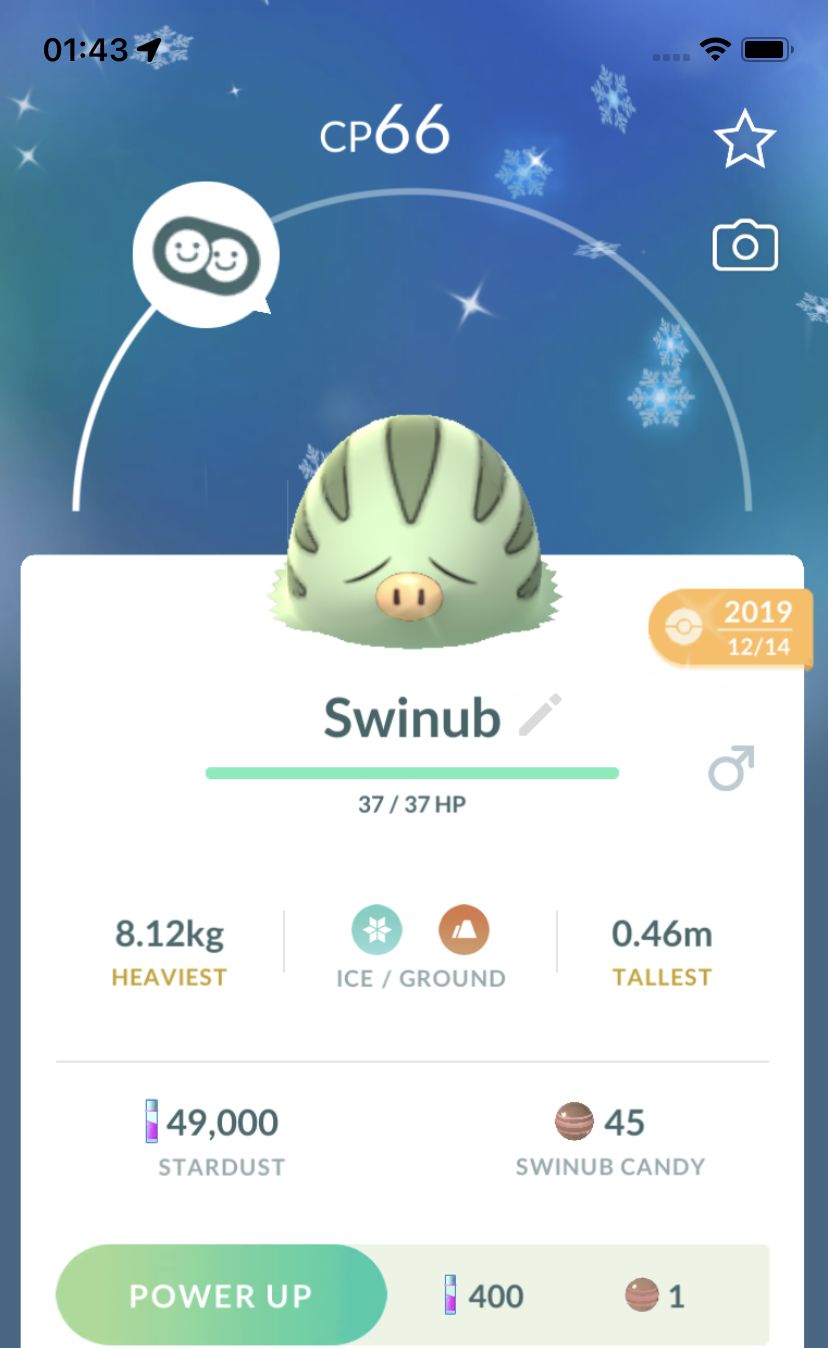 Shiny Swinub 2019 Trade (Guaranteed Lucky) - Pokemon GO Trade