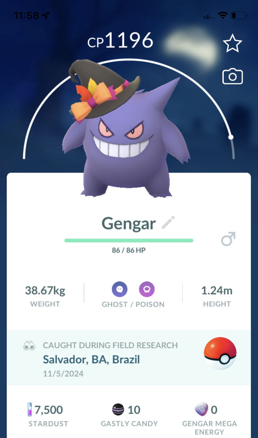 Gengar Spooky Hat Trade - Pokemon GO Trade