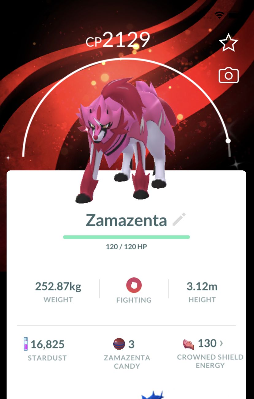 Shiny Zamazenta with Global Background Trade - Pokemon GO Trade