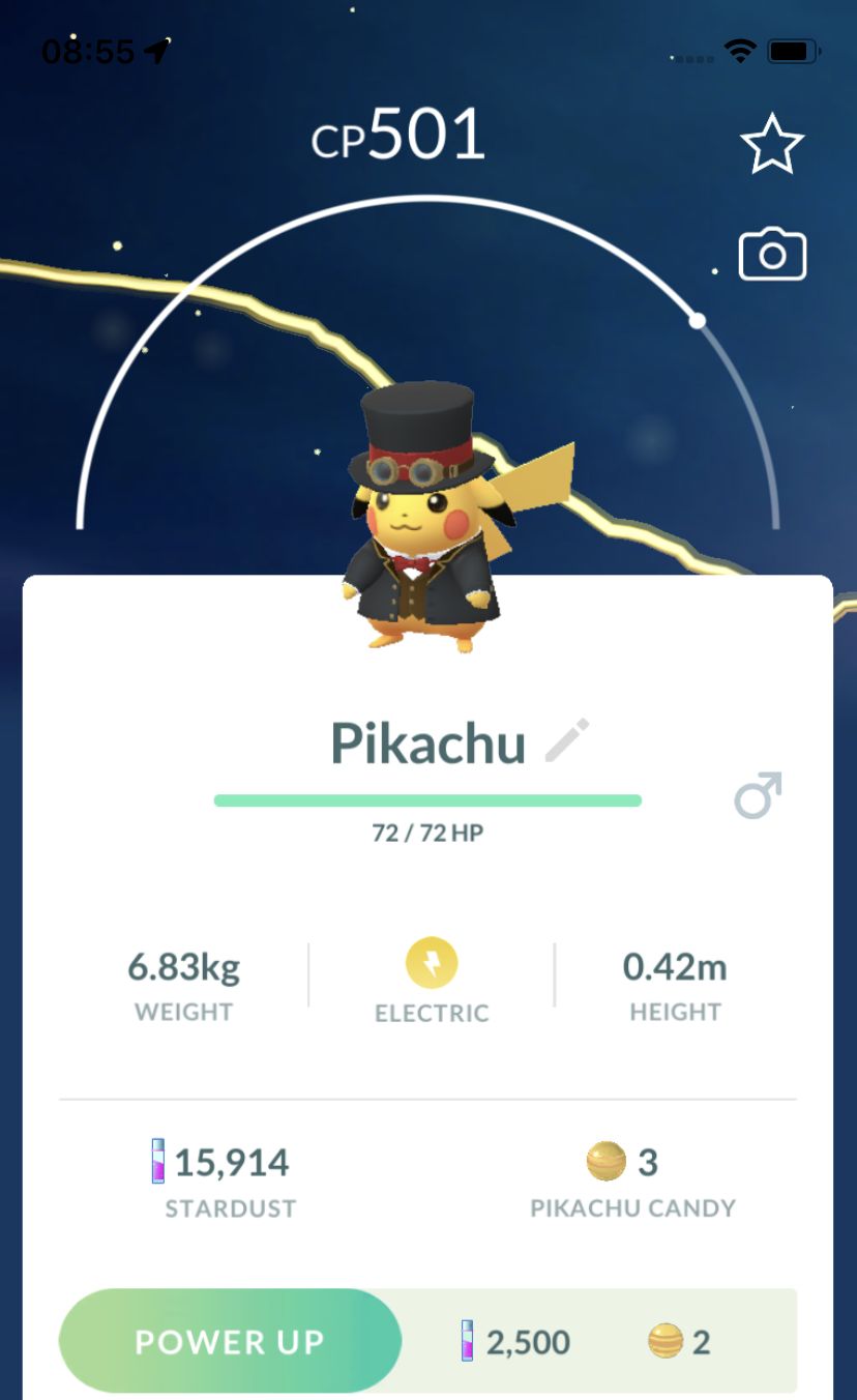 Dapped Pikachu with Red Accents Trade - Pokemon GO Trade