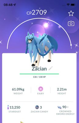 Shiny Zacian Trade - Pokemon GO Trade