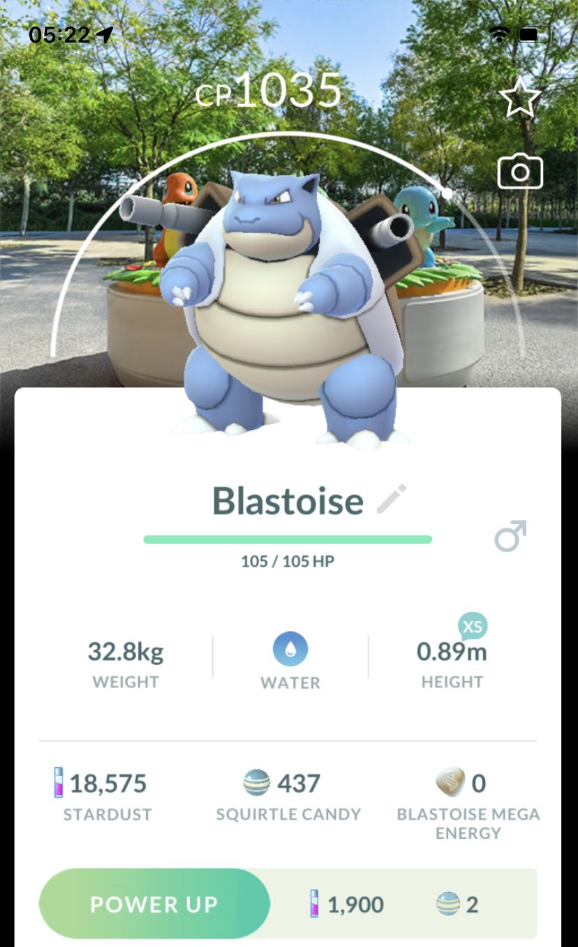 Blastoise with Osaka Background Trade - Pokemon GO Trade