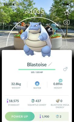 Blastoise with Osaka Background Trade - Pokemon GO Trade