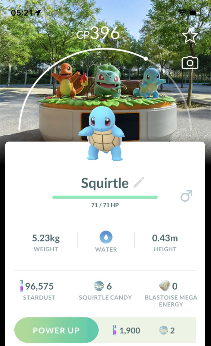 Squirtle with Osaka Background Trade - Pokemon GO Trade